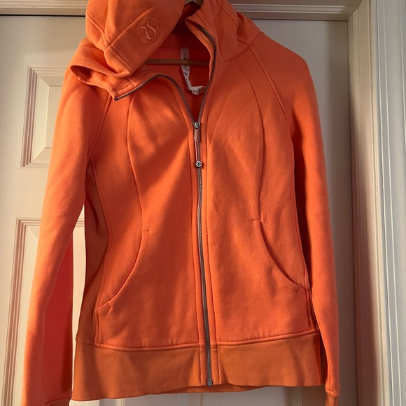 lululemon athletica women’s Orange Hoodie Jacket - Picture 3 of 3
